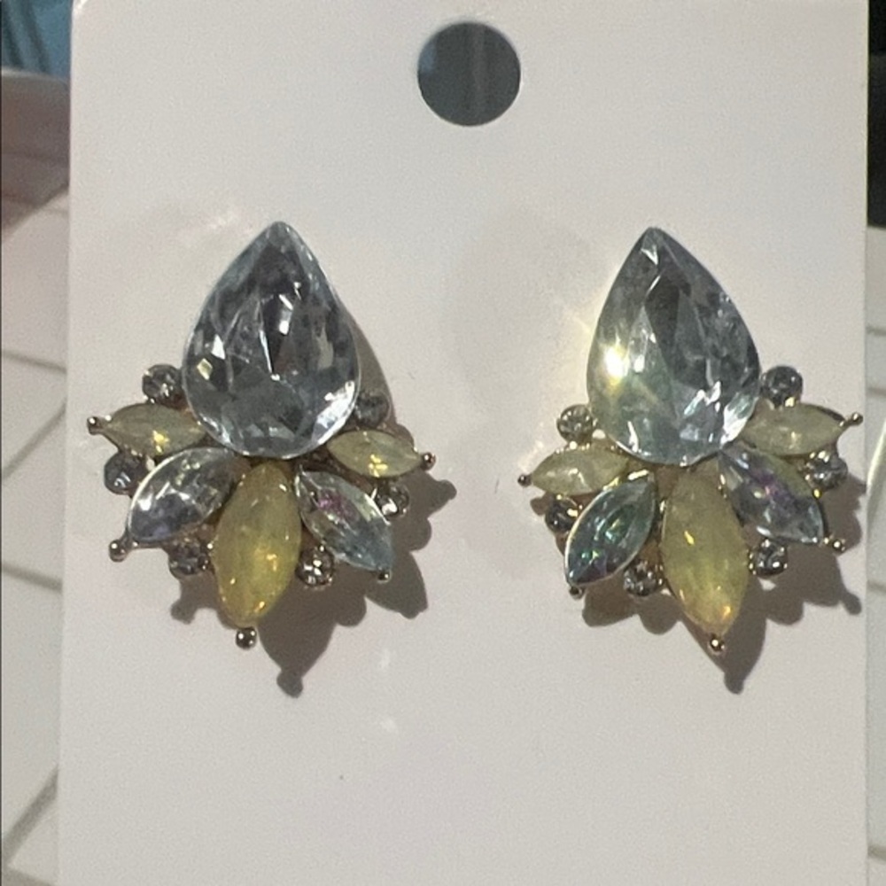 Elegant Crystal Teardrop Earrings
